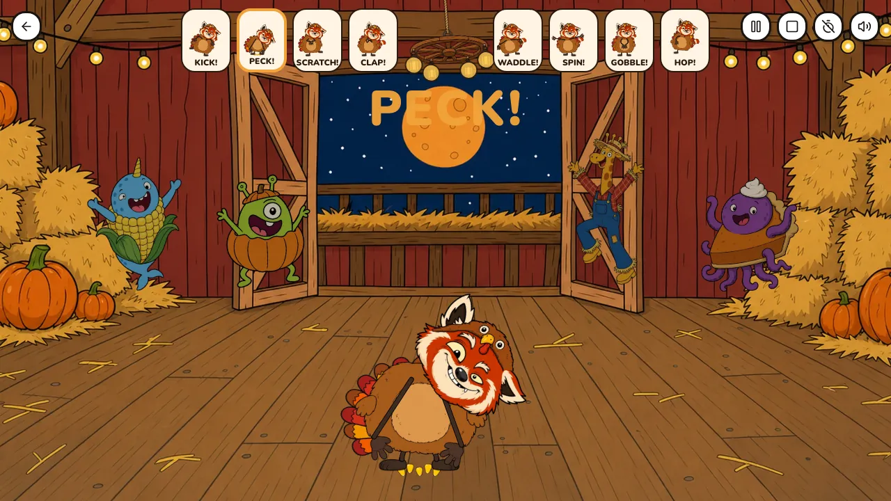 Turkey Hoedown gameplay screenshot