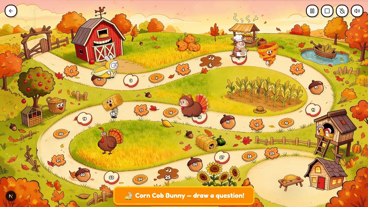 Turkey Trot Trail gameplay screenshot